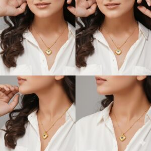 Elegant Heart Pendant Necklace – Timeless Gold Charm